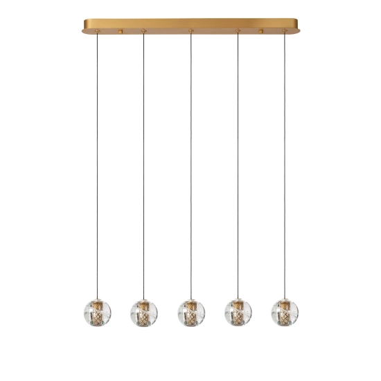 DILENKO Lampa wisząca LED Dim. 5x3,5W 2700K złoty mat / mosiądz 13497/16/02 Lucide - zdjęcie dodatkowe 1